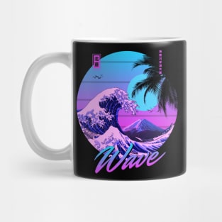 Hokusai vaporwave Mug